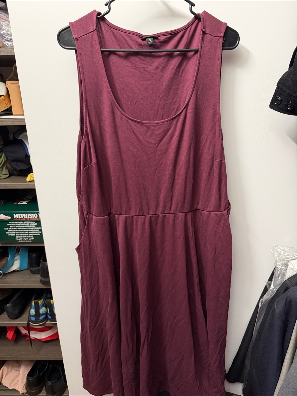 torrid Scoop Neck Tank Dress in Wine Plum